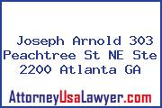 Joseph Arnold 303 Peachtree St NE Ste 2200 Atlanta GA