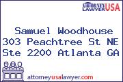 Samuel Woodhouse 303 Peachtree St NE Ste 2200 Atlanta GA