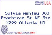 Sylvia Ashley 303 Peachtree St NE Ste 2200 Atlanta GA