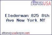 Elederman 825 8th Ave New York NY