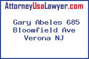 Gary Abeles 685 Bloomfield Ave Verona NJ