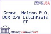 Grant  Nelson P.O. BOX 278 Litchfield CT