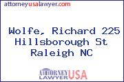 Wolfe, Richard 225 Hillsborough St Raleigh NC