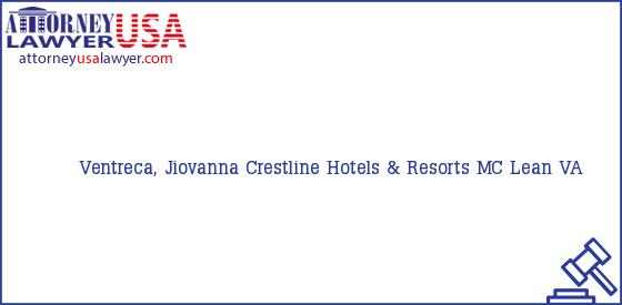 Telephone, Address and other contact data of Ventreca, Jiovanna, MC Lean, VA, USA