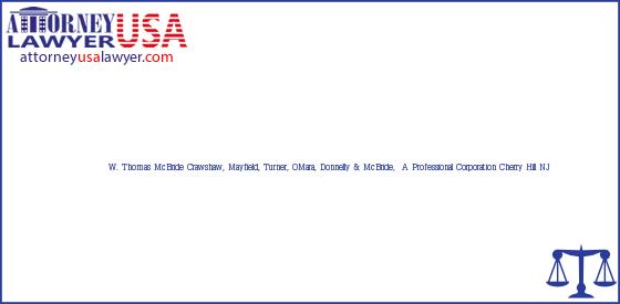 Telephone, Address and other contact data of W. Thomas McBride, Cherry Hill, NJ, USA