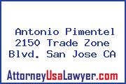 Antonio Pimentel 2150 Trade Zone Blvd. San Jose CA