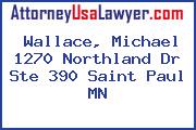 Wallace, Michael 1270 Northland Dr Ste 390 Saint Paul MN