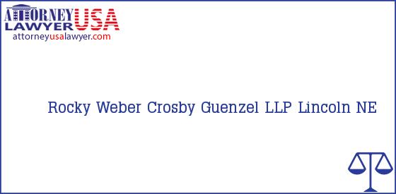 Telephone, Address and other contact data of Rocky Weber, Lincoln, NE, USA