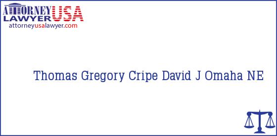 Telephone, Address and other contact data of Thomas Gregory, Omaha, NE, USA