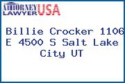 Billie Crocker 1106 E 4500 S Salt Lake City UT