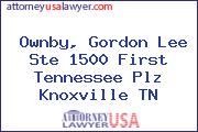 Ownby, Gordon Lee Ste 1500 First Tennessee Plz Knoxville TN