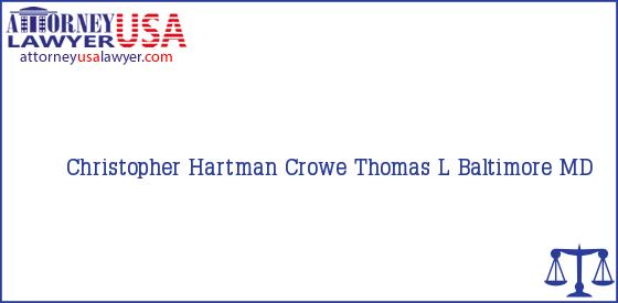 Telephone, Address and other contact data of Christopher Hartman, Baltimore, MD, USA