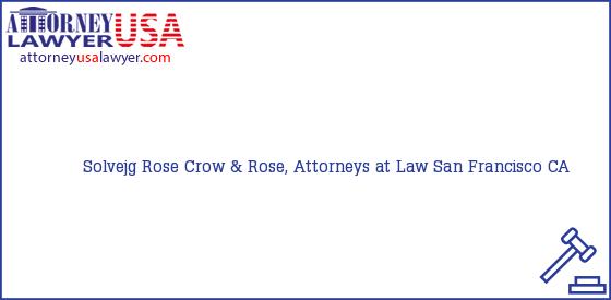 Telephone, Address and other contact data of Solvejg Rose, San Francisco, CA, USA