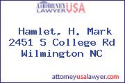 Hamlet, H. Mark 2451 S College Rd Wilmington NC