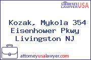 Kozak, Mykola 354 Eisenhower Pkwy Livingston NJ