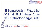 Blumstein Philip 701 W 8th Ave Ste 100 Anchorage AK