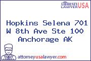 Hopkins Selena 701 W 8th Ave Ste 100 Anchorage AK