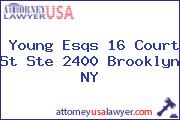 Young Esqs 16 Court St Ste 2400 Brooklyn NY