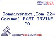 Domainsnext.Com 224 Cozumel EAST IRVINE CA
