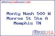 Monty Nash 500 W Monroe St Ste A Memphis TN