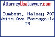 Cumbest, Halsey 707 Watts Ave Pascagoula MS