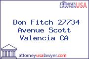Don Fitch 27734 Avenue Scott Valencia CA
