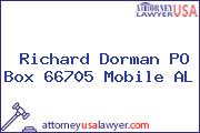 Richard Dorman PO Box 66705 Mobile AL