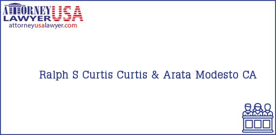 Telephone, Address and other contact data of Ralph S Curtis, Modesto, CA, USA