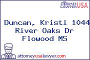 Duncan, Kristi 1044 River Oaks Dr Flowood MS
