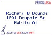 Richard D Bounds 1601 Dauphin St Mobile Al