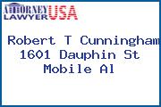 Robert T Cunningham 1601 Dauphin St Mobile Al