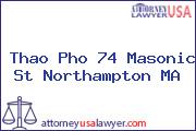 Thao Pho 74 Masonic St Northampton MA