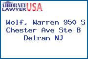 Wolf, Warren 950 S Chester Ave Ste B Delran NJ