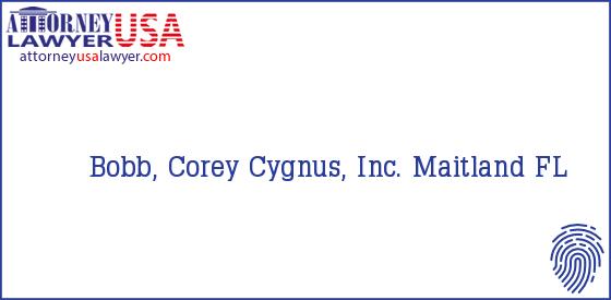 Telephone, Address and other contact data of Bobb, Corey, Maitland, FL, USA
