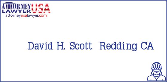 Telephone, Address and other contact data of David H. Scott, Redding, CA, USA
