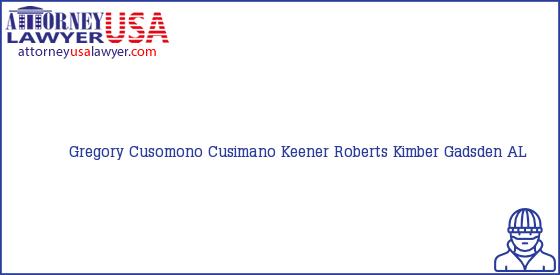 Telephone, Address and other contact data of Gregory Cusomono, Gadsden, AL, USA