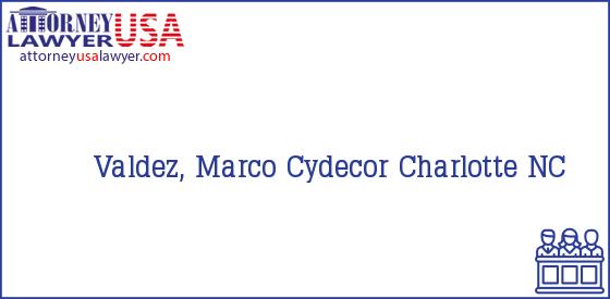Telephone, Address and other contact data of Valdez, Marco, Charlotte, NC, USA