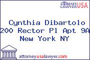 Cynthia Dibartolo 200 Rector Pl Apt 9A New York NY