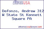Defonzo, Andrew 312 W State St Kennett Square PA