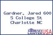 Gardner, Jared 600 S College St Charlotte NC