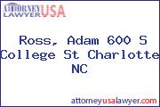Ross, Adam 600 S College St Charlotte NC