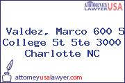 Valdez, Marco 600 S College St Ste 3000 Charlotte NC