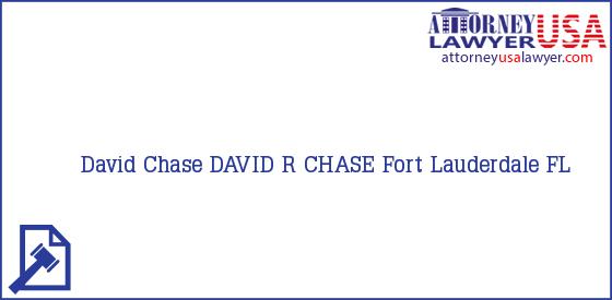 Telephone, Address and other contact data of David Chase, Fort Lauderdale, FL, USA