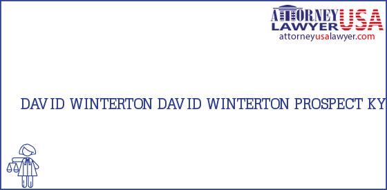 Telephone, Address and other contact data of DAVID WINTERTON, PROSPECT, KY, USA
