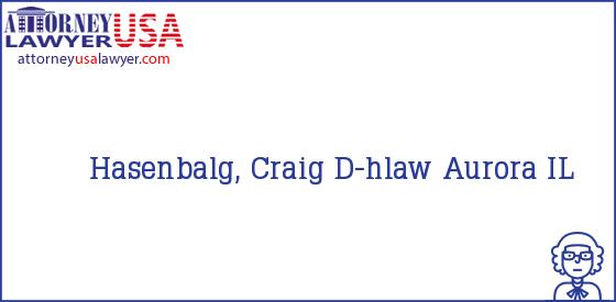 Telephone, Address and other contact data of Hasenbalg, Craig, Aurora, IL, USA