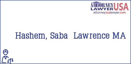 Telephone, Address and other contact data of Hashem, Saba, Lawrence, MA, USA