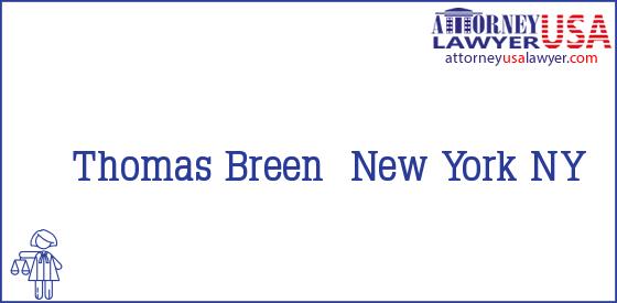Telephone, Address and other contact data of Thomas Breen, New York, NY, USA