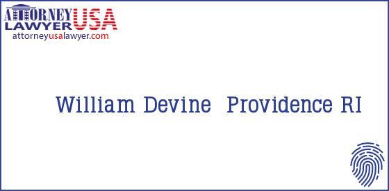 Telephone, Address and other contact data of William Devine, Providence, RI, USA