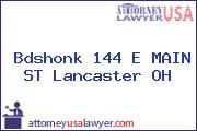 Bdshonk 144 E MAIN ST Lancaster OH
