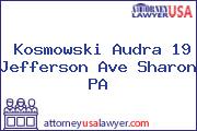 Kosmowski Audra 19 Jefferson Ave Sharon PA